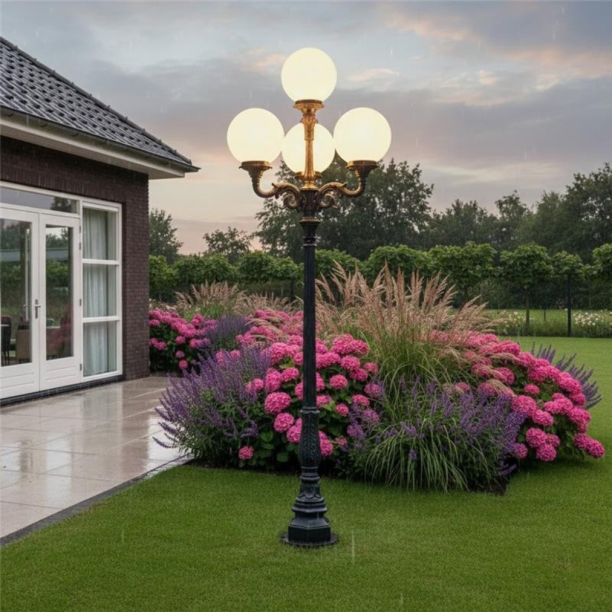 Gartenlampe Klassisch 4-flammig