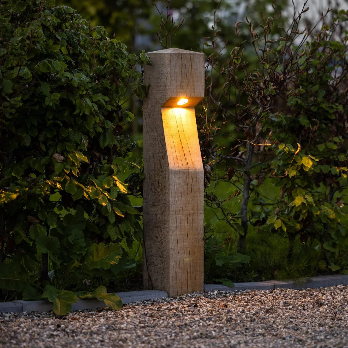 Gartenbeleuchtung Oak Eichenholz Terrassenleuchte Gartenwegbeleuchtung