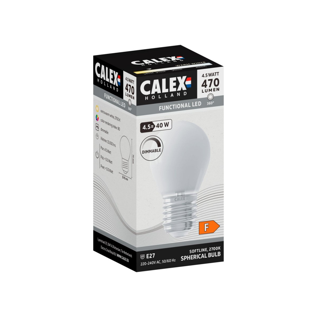 E27 LED klein opal - 3.5 Watt 350 Lumen 