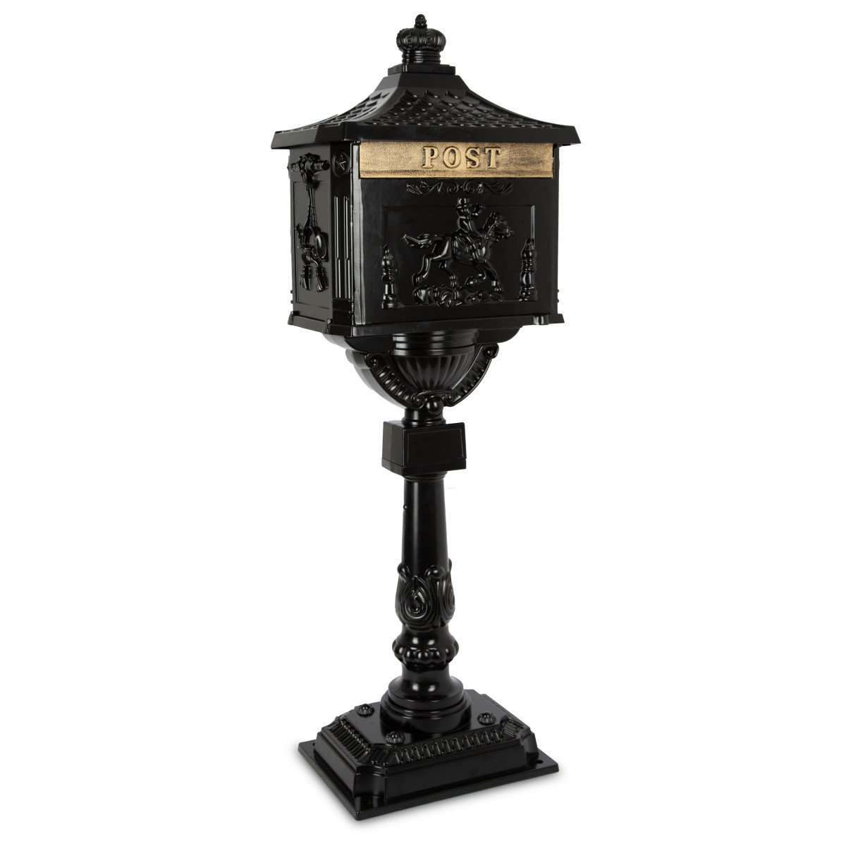 Klassischer freistehender Briefkasten B11 auf Fuß