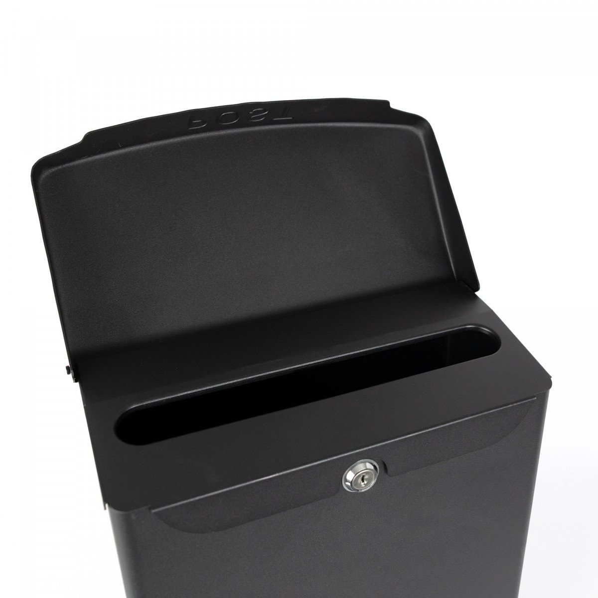 Briefkasten B32 Wand schwarz Aluminium modern