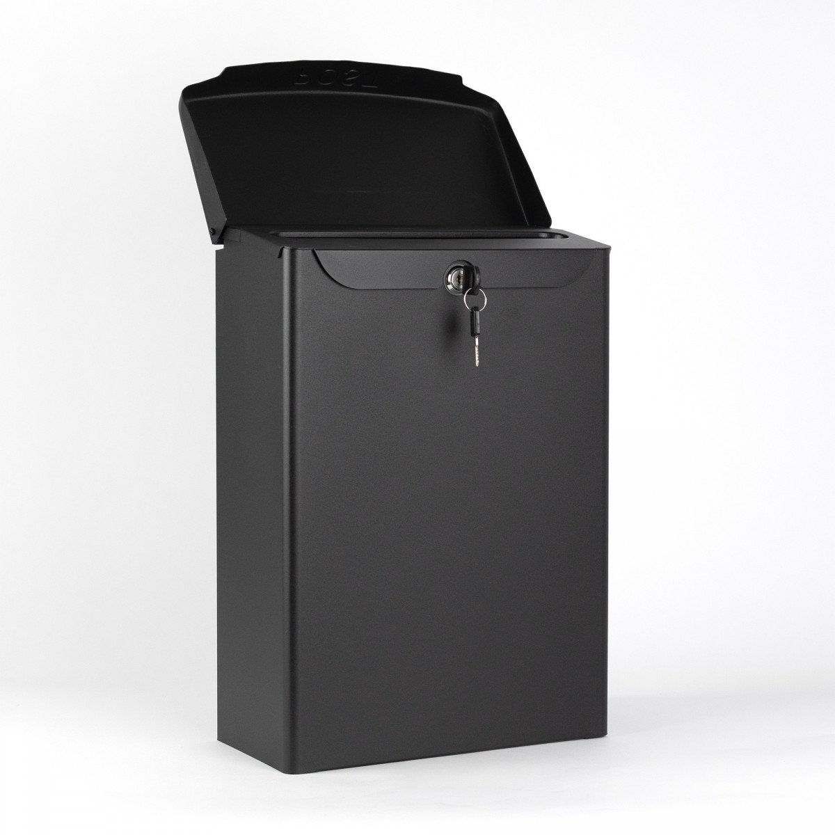 Briefkasten B32 Wand schwarz Aluminium modern