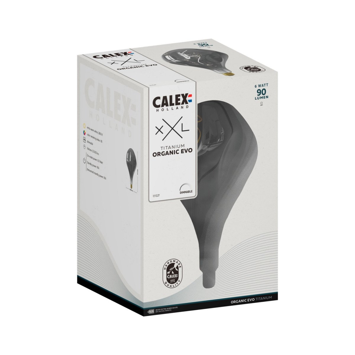XXL Design LED Glühbirne Organic- Stilvolle und dimmbare Lampe