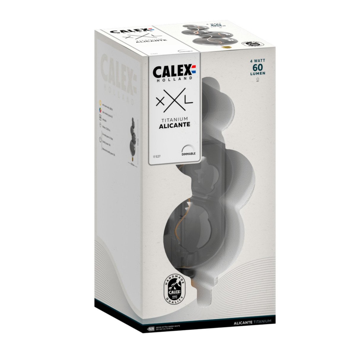 XXL Design LED Glühbirne Alicente - Stilvolle und dimmbare Lampe