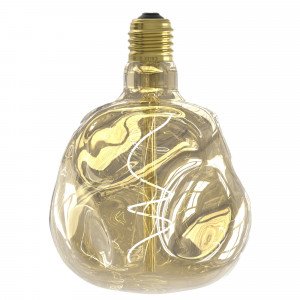 Champagnerfarbene Lichtquelle mit E27-Fassung.