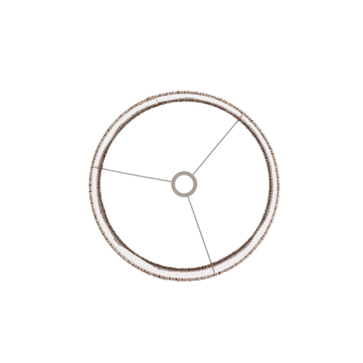 OKAVI Lampenschirm Zylinder Hellbraun