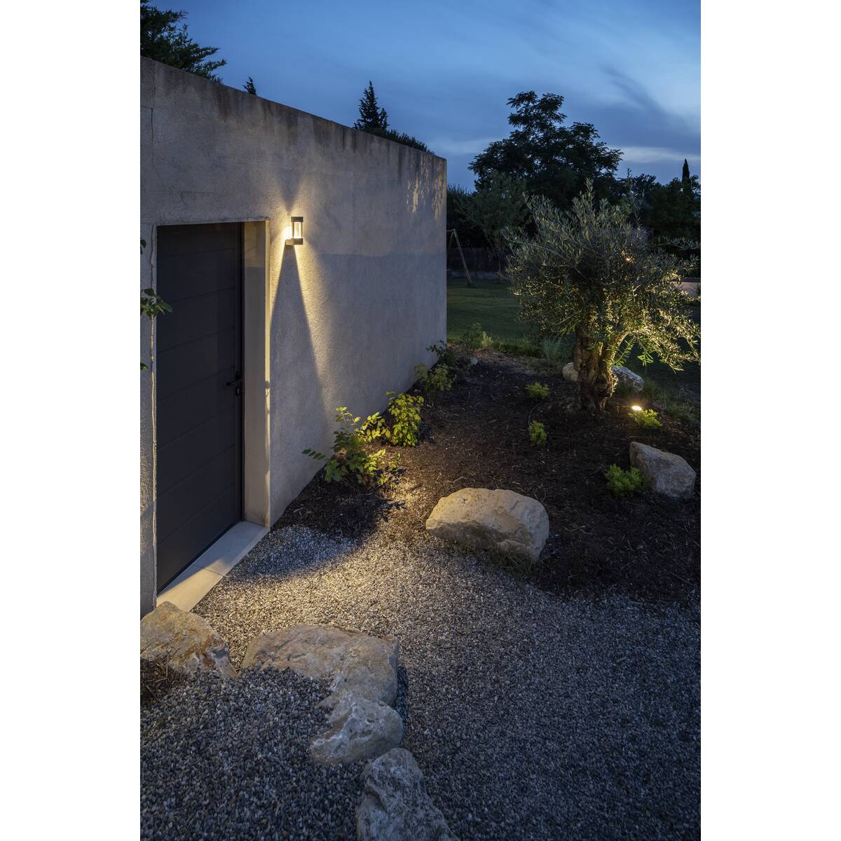 Schlitze Wand Anthrazit 1xled 3000k
