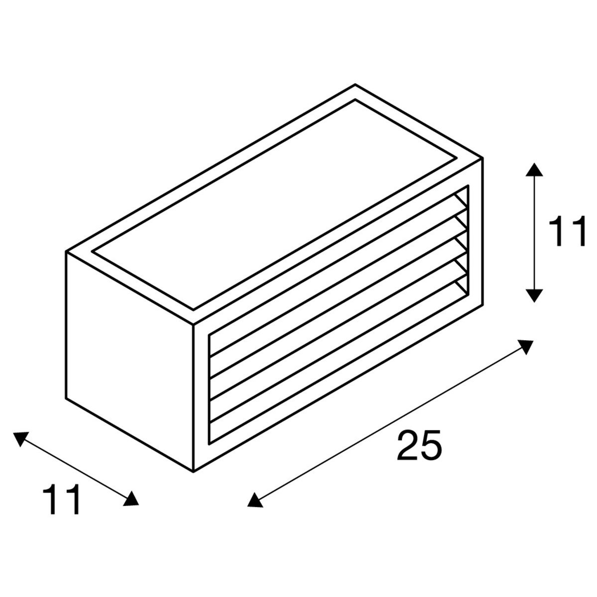 Außenlampe Box-l E27 Weiß 1xe27