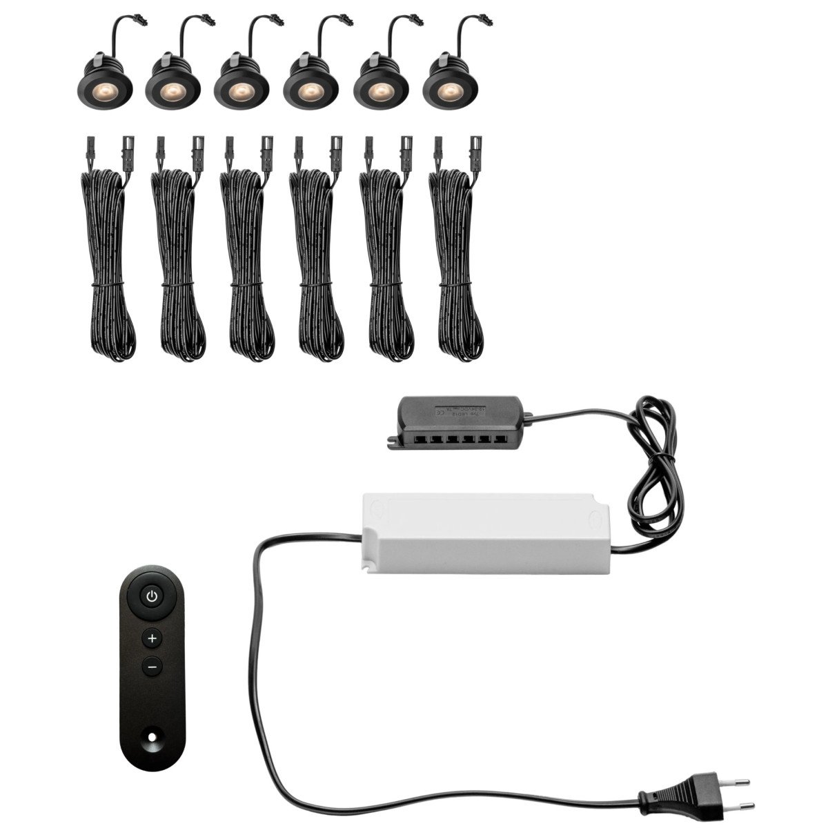 Außenleuchte Cila Einbaustrahler Schwarz 12V Modern