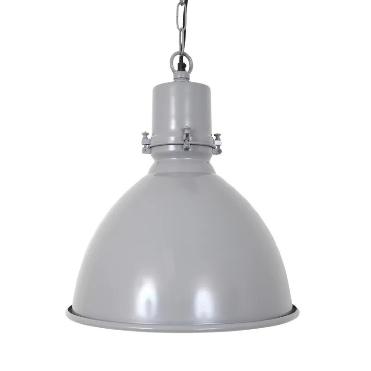 Messinglampe in antikem Anthrazit mit E27-Fassung