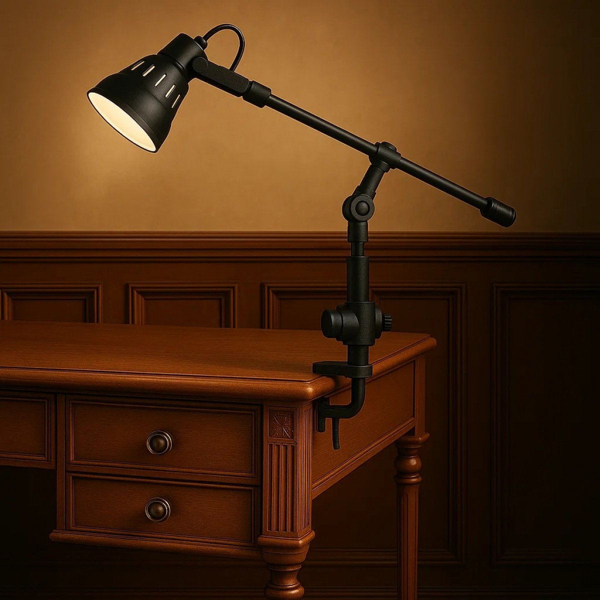 Schreibtischlampe Orlando Schwarz