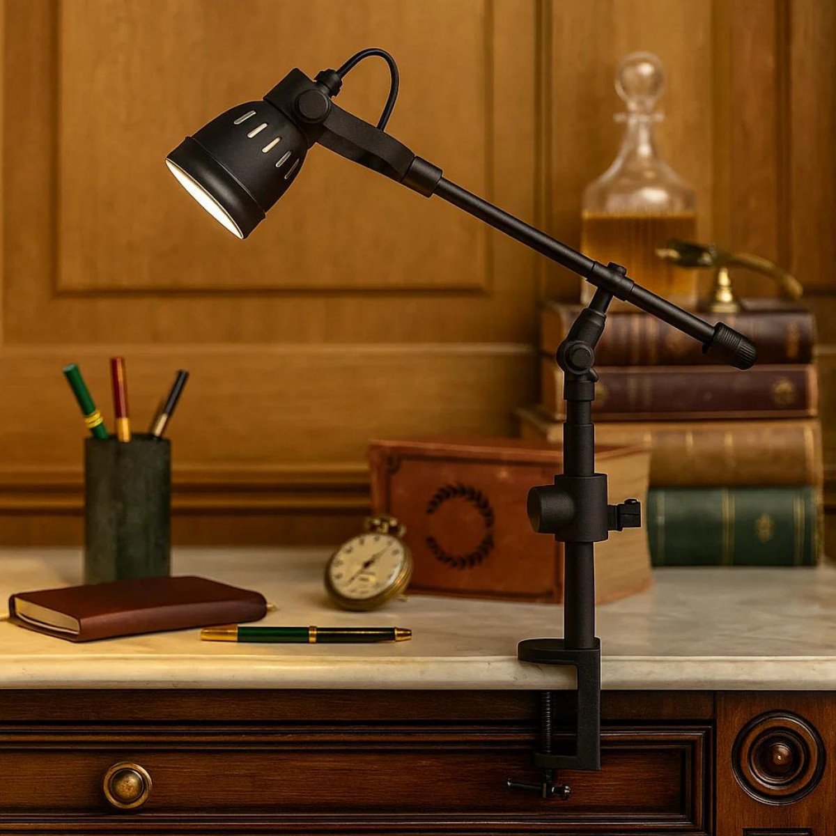 Schreibtischlampe Orlando Schwarz