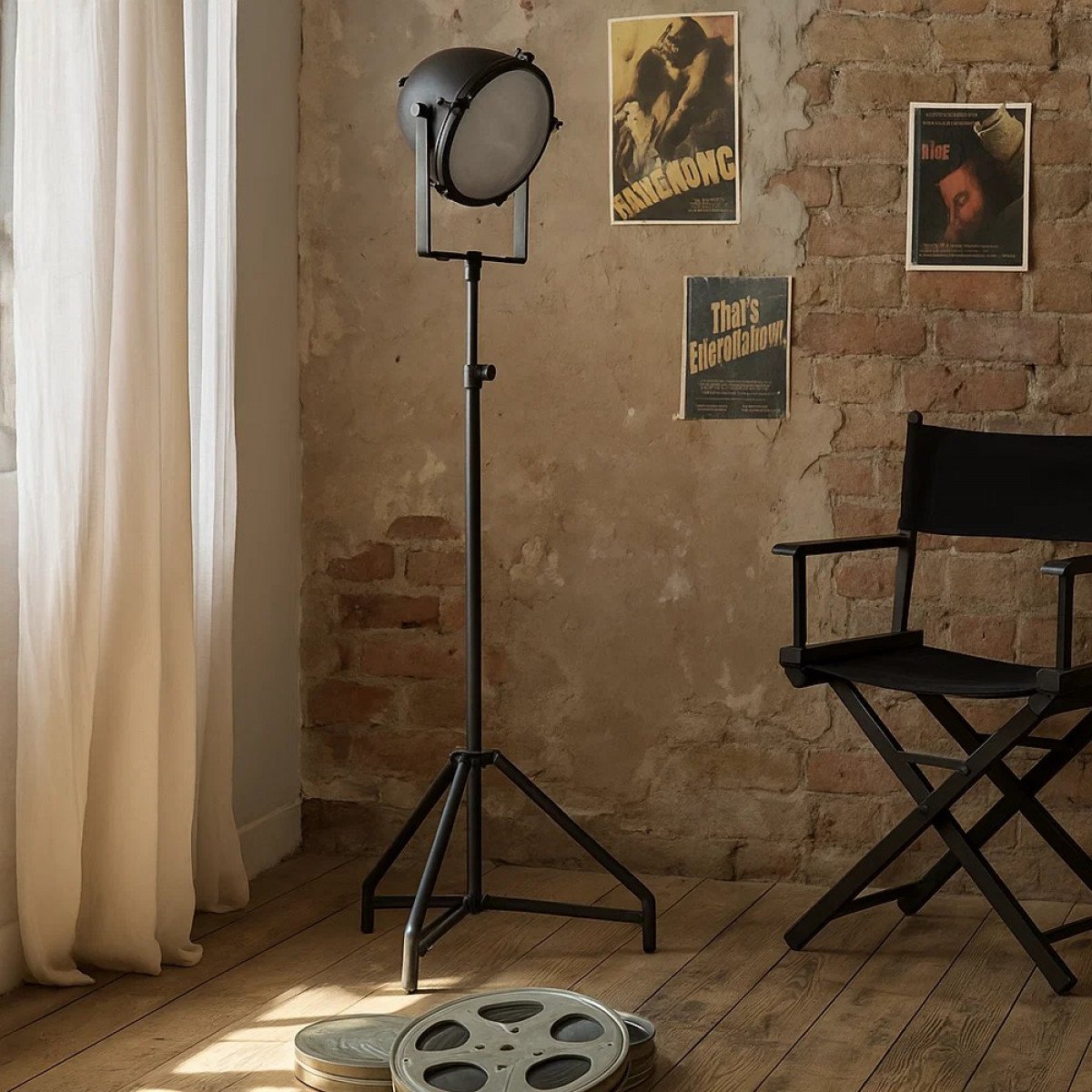 Retro Stehlampe Imola XXL Schwarz Retro Stehlampe Imola XXL Schwarz