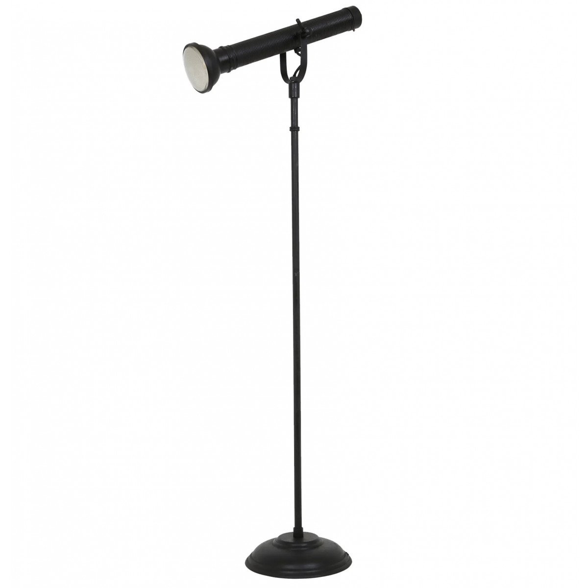 Messinglampe in antikschwarzer Farbe mit G9-Fassung