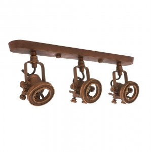 Messinglampe in antikem Dunkelkupfer mit GU10-Fassung