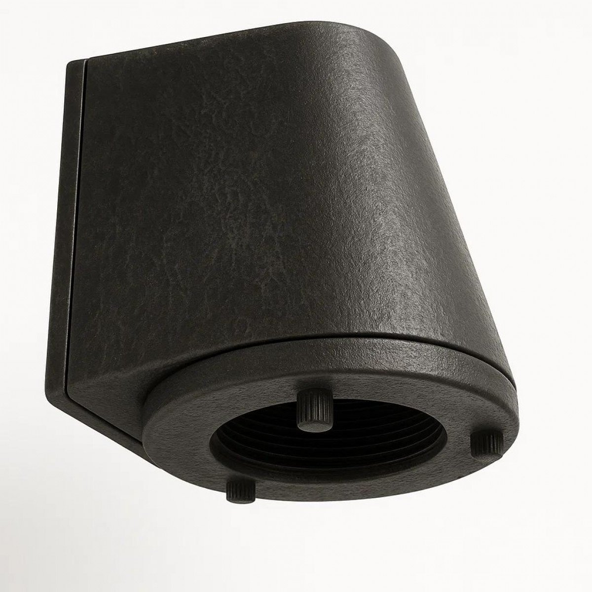 Messinglampe in antikem Schwarz mit GU10-Fassung