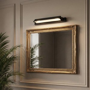 Messinglampe in antikem Schwarz mit E14-Fassung