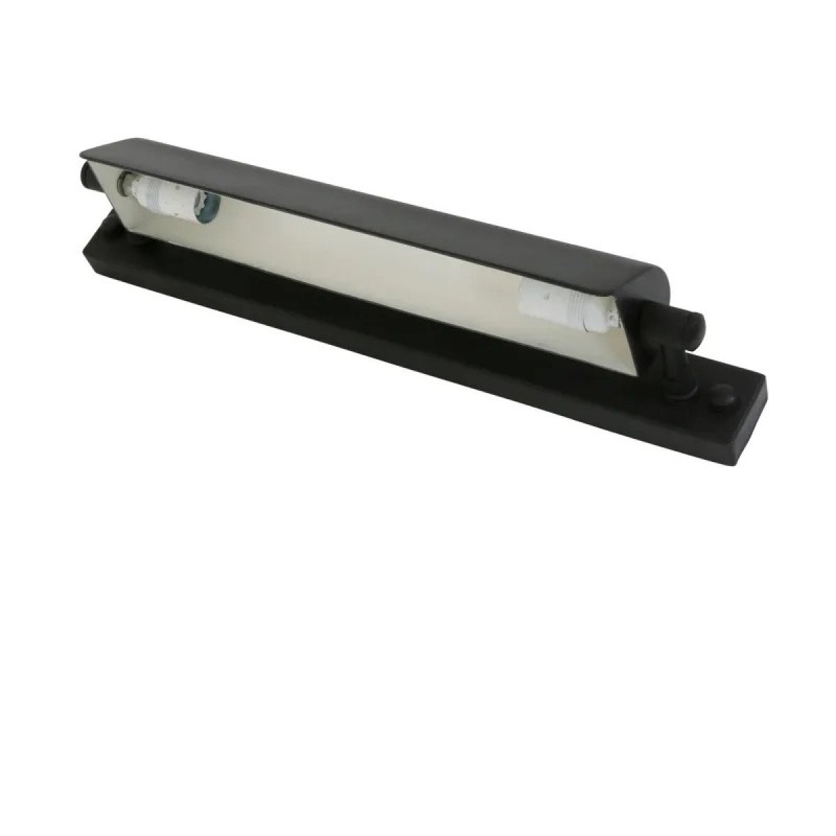 Messinglampe in antikem Schwarz mit E14-Fassung