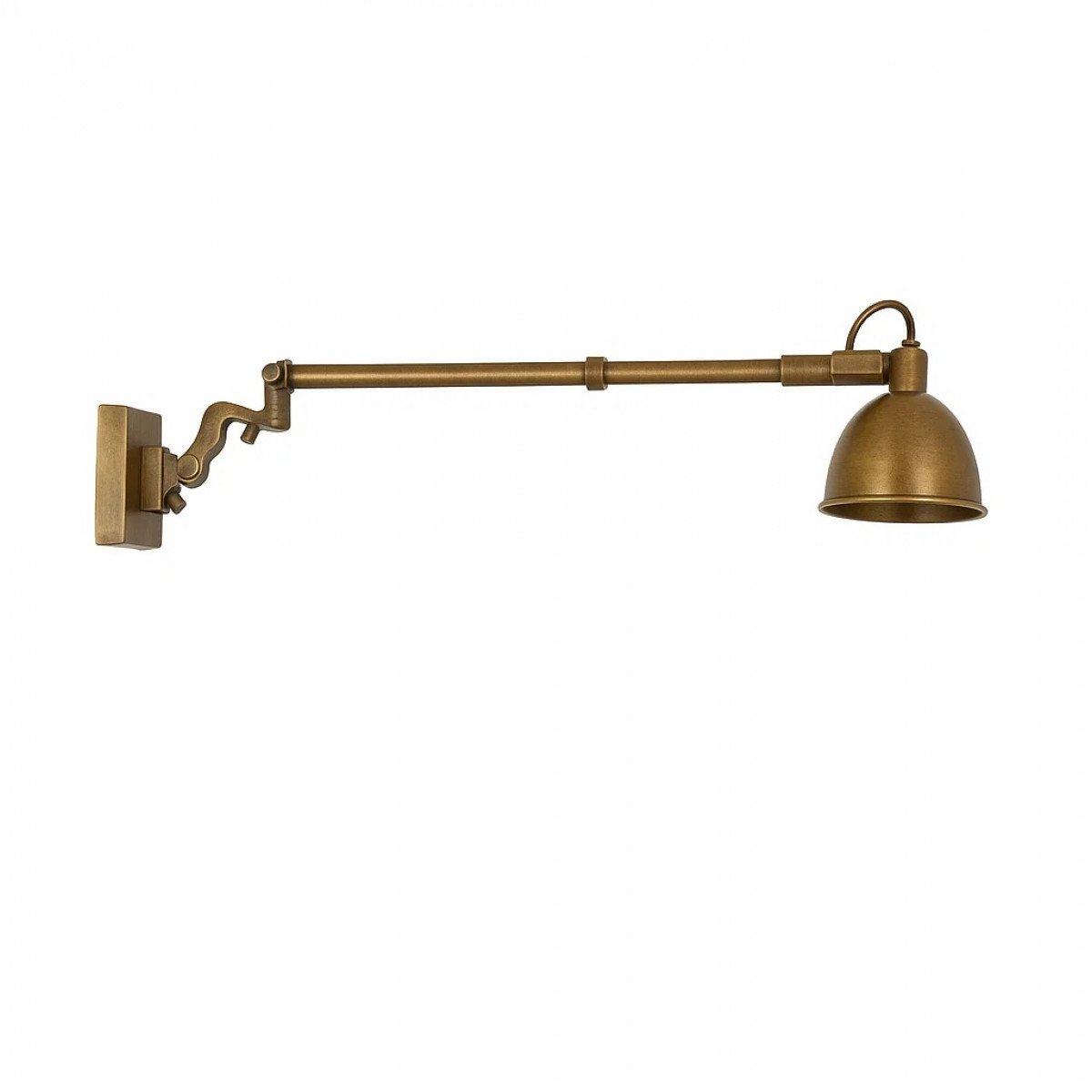 Messinglampe in Antik-Messingoptik mit E14-Fassung