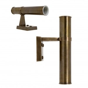 Messinglampe in antiker Messingfarbe mit GU10-Fassung