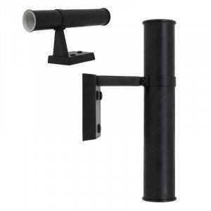 Messinglampe in antikem Schwarz mit GU10-Fassung