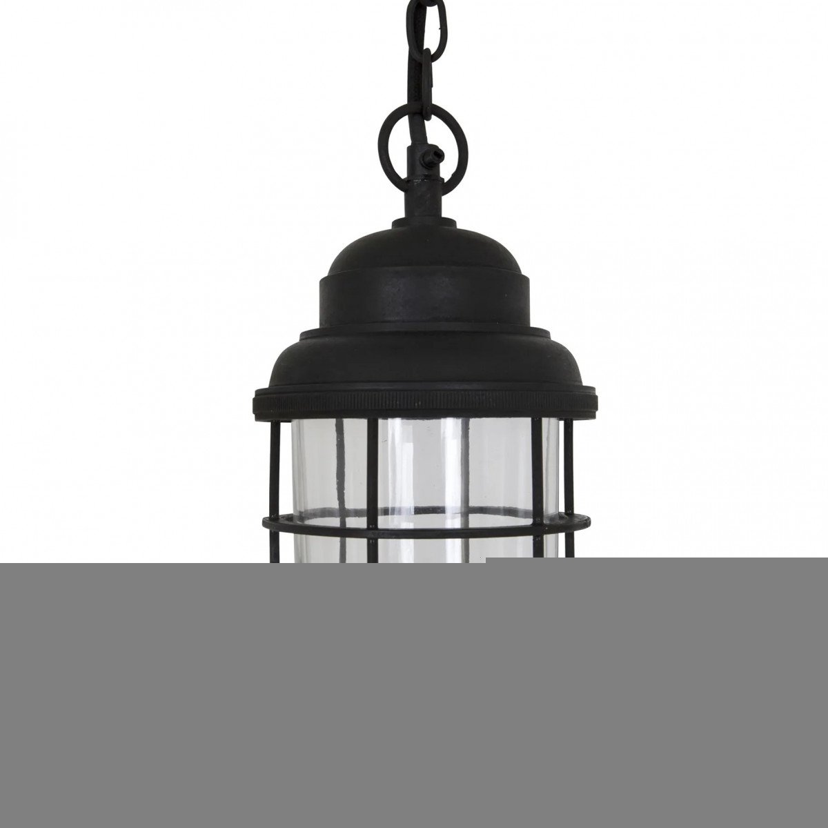 Messinglampe in antikschwarzer Farbe mit E27-Fassung
