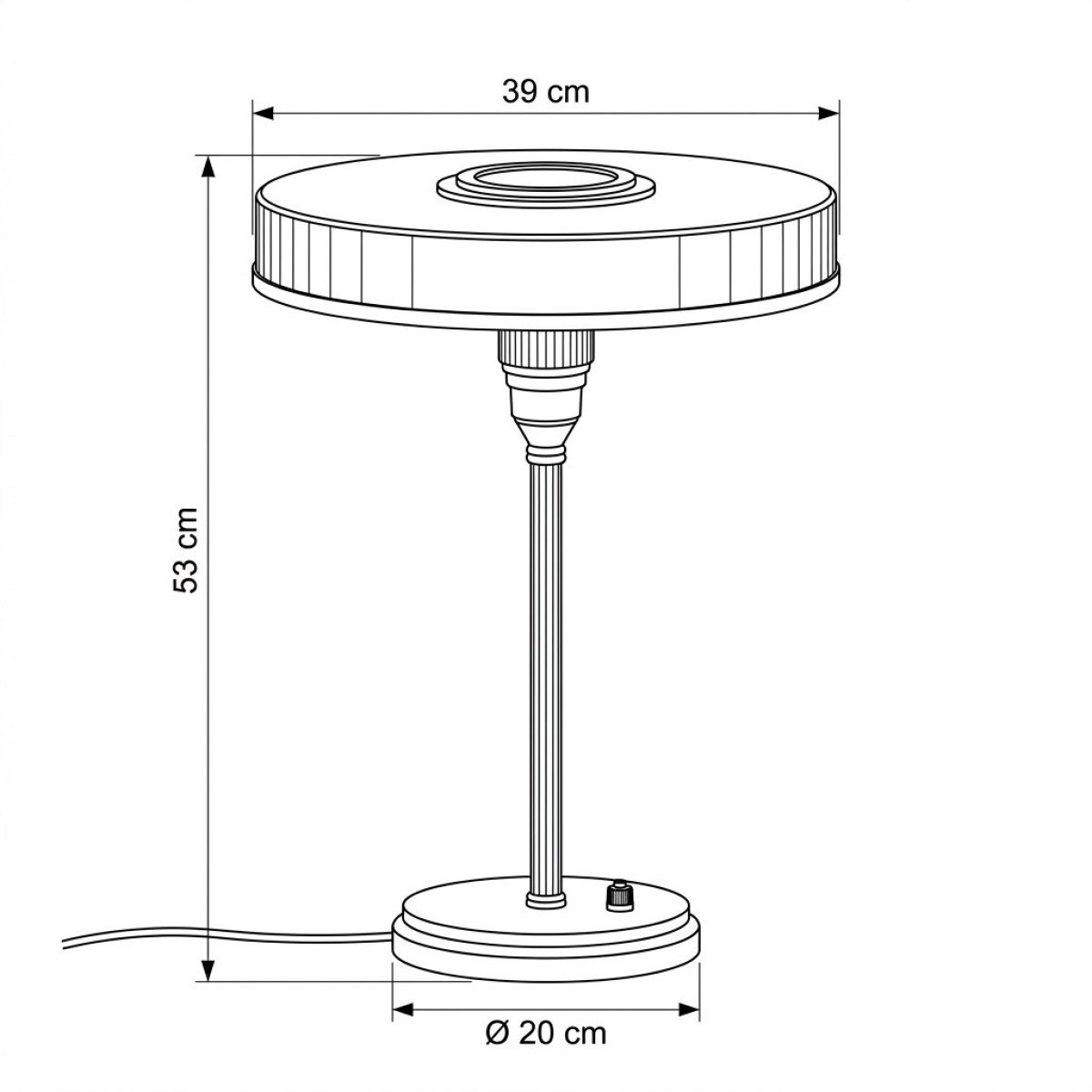 Auriol Tischlampe Messing