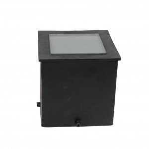 Messinglampe in antikschwarzer Farbe mit GU10-Fassung