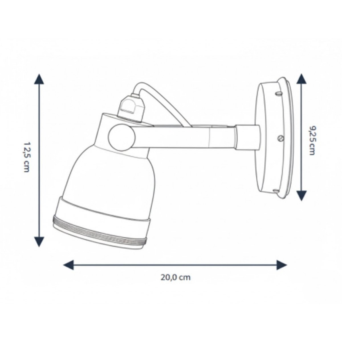 Indigo Outdoor Spot Vintage Silber Indigo Outdoor Spot Vintage Silber