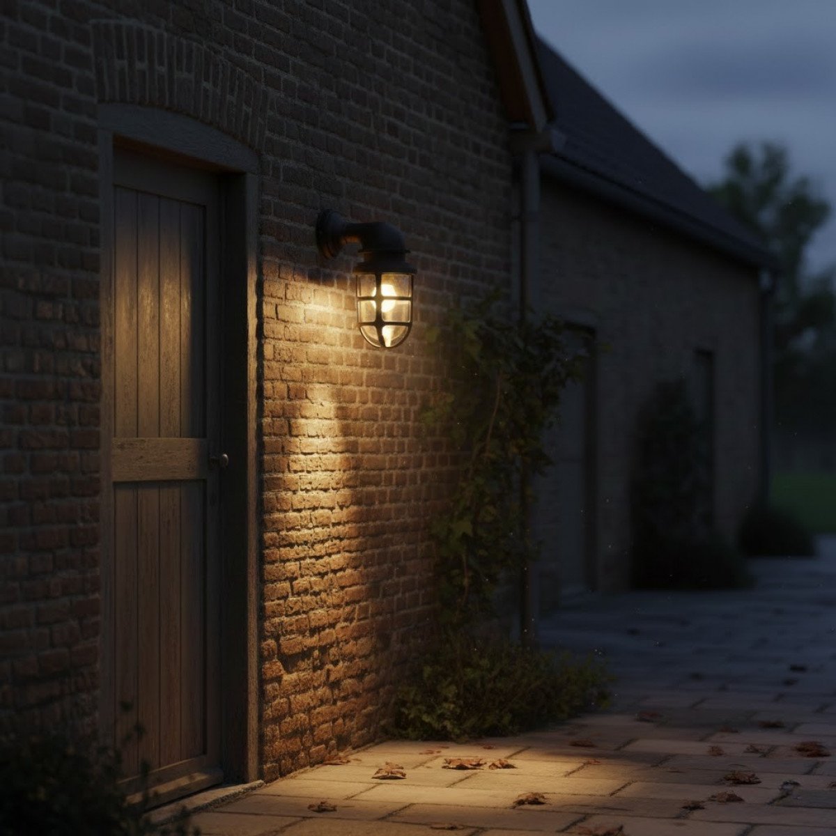 Messinglampe in antikschwarzer Farbe mit E27-Fassung