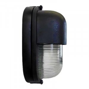 Messinglampe in antikem Schwarz mit einer Fassung E27