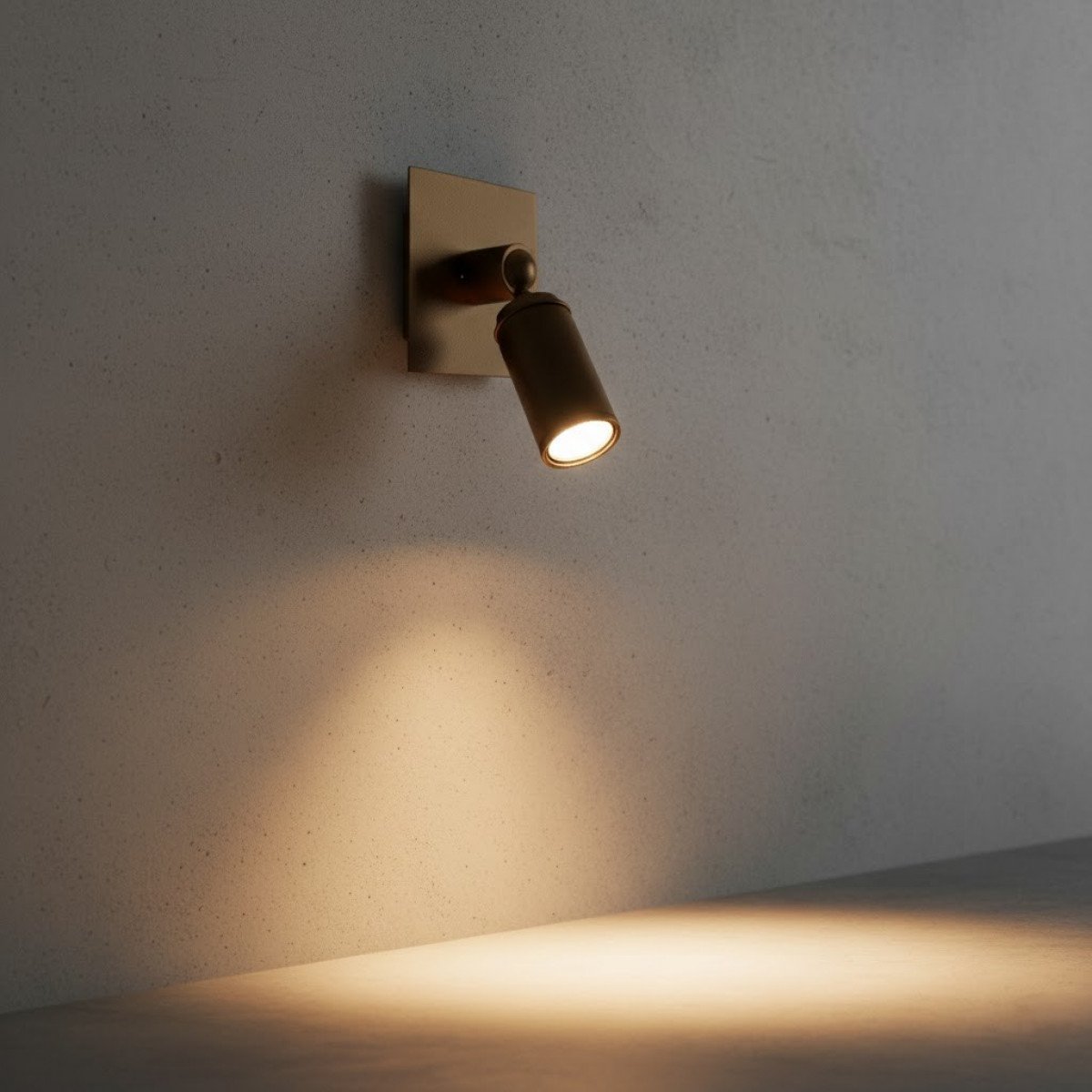 Messinglampe in der Farbe Antikmessing mit einer E27-Fassung