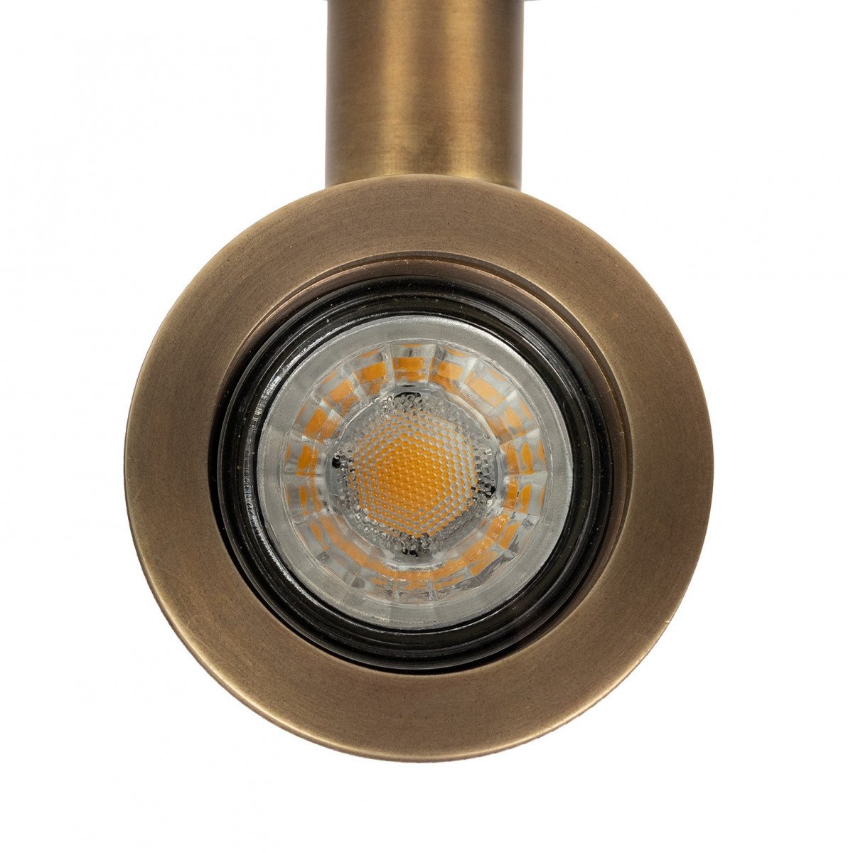 Wandspot Indigo Swirl doppel Messing mit GU10 Fassung von KS Beleuchtung 