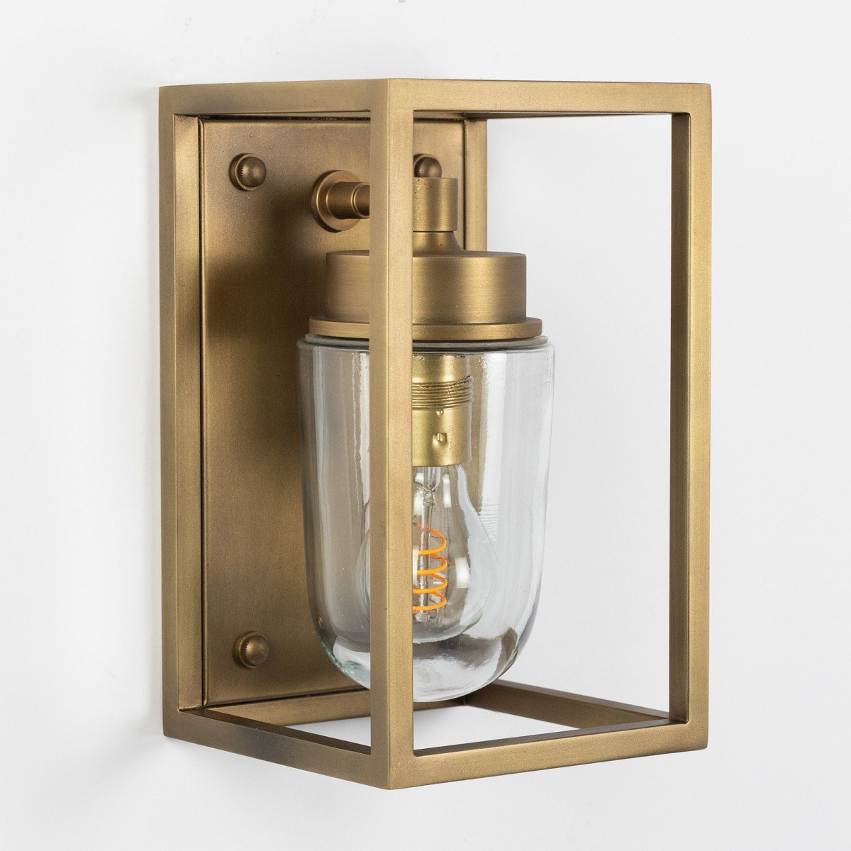 elegante Wandleuchte us hochwertigem Messing gefertigt, Fitzroy Außenwandleuchte