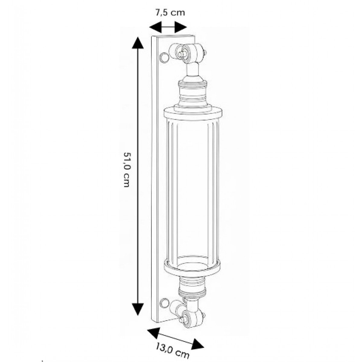 Messing Außenlampe anthrazit Design E27 Wandlampe