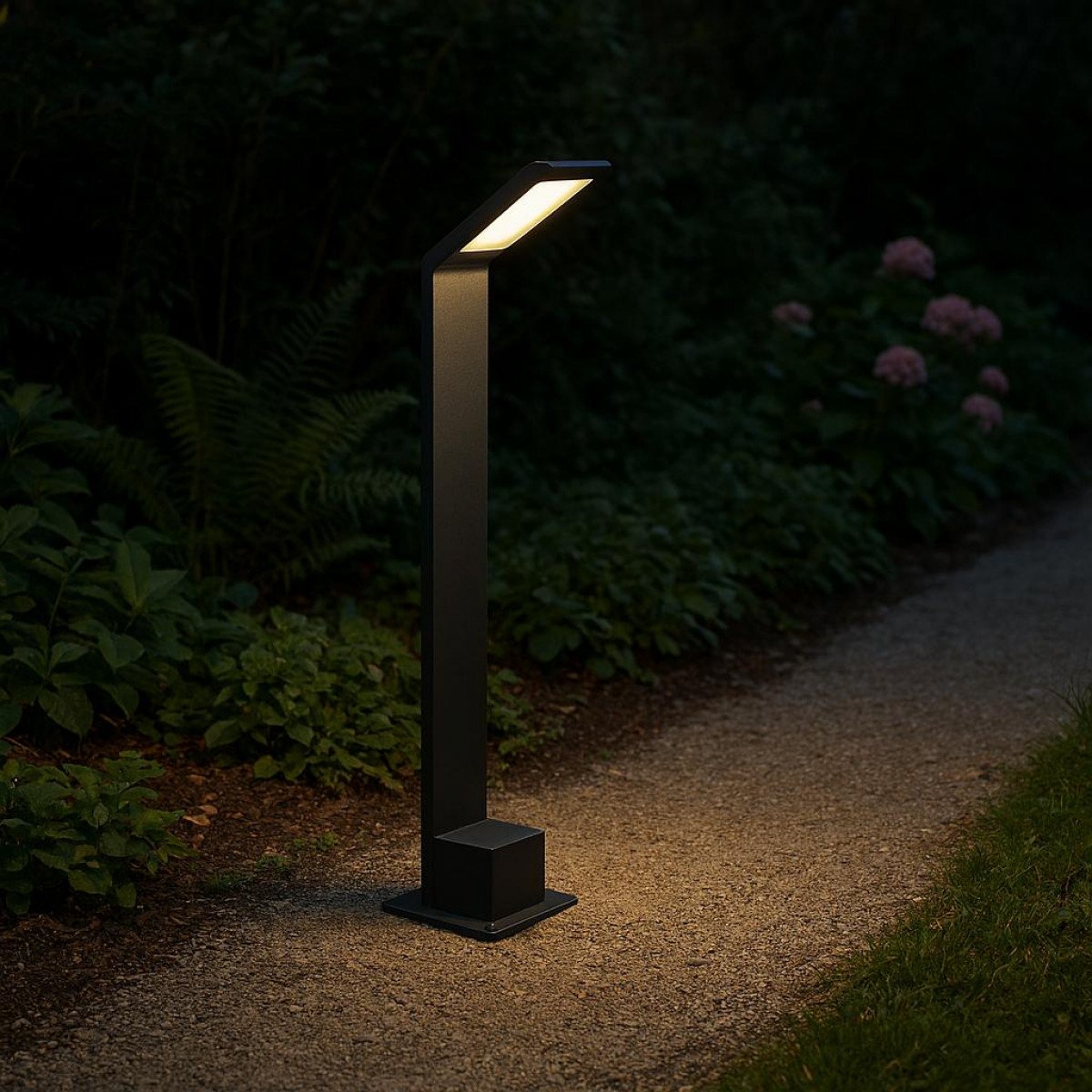 Außenleuchte Reno Gartenlampe Schwarz 12V Modern