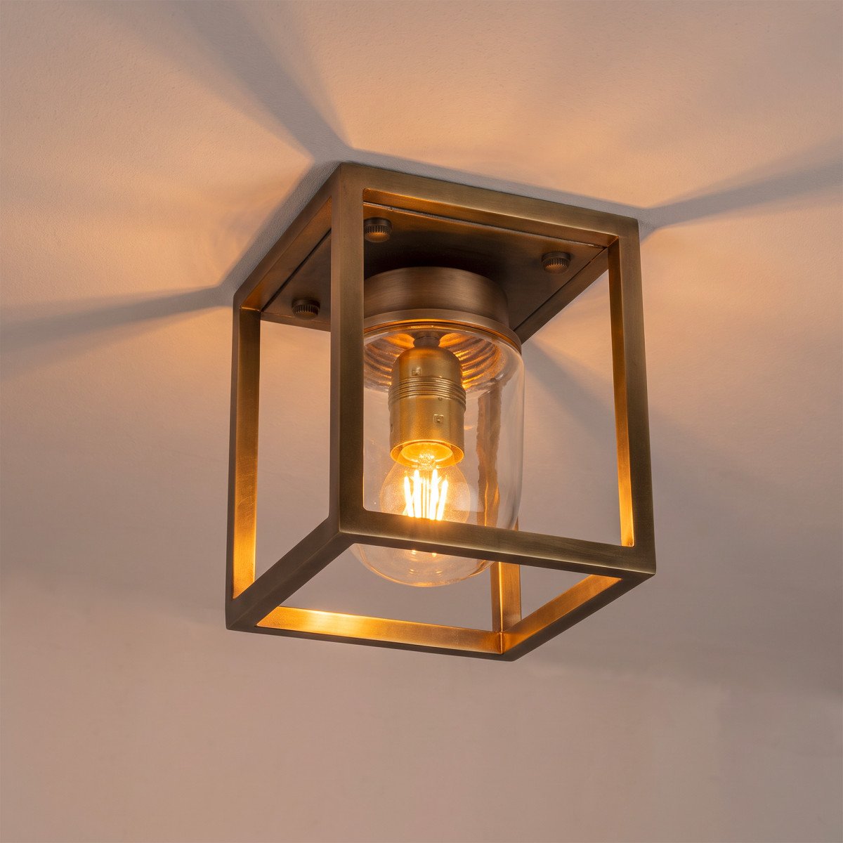 Außenleuchte Ferryhill Deckenlampe Messing 