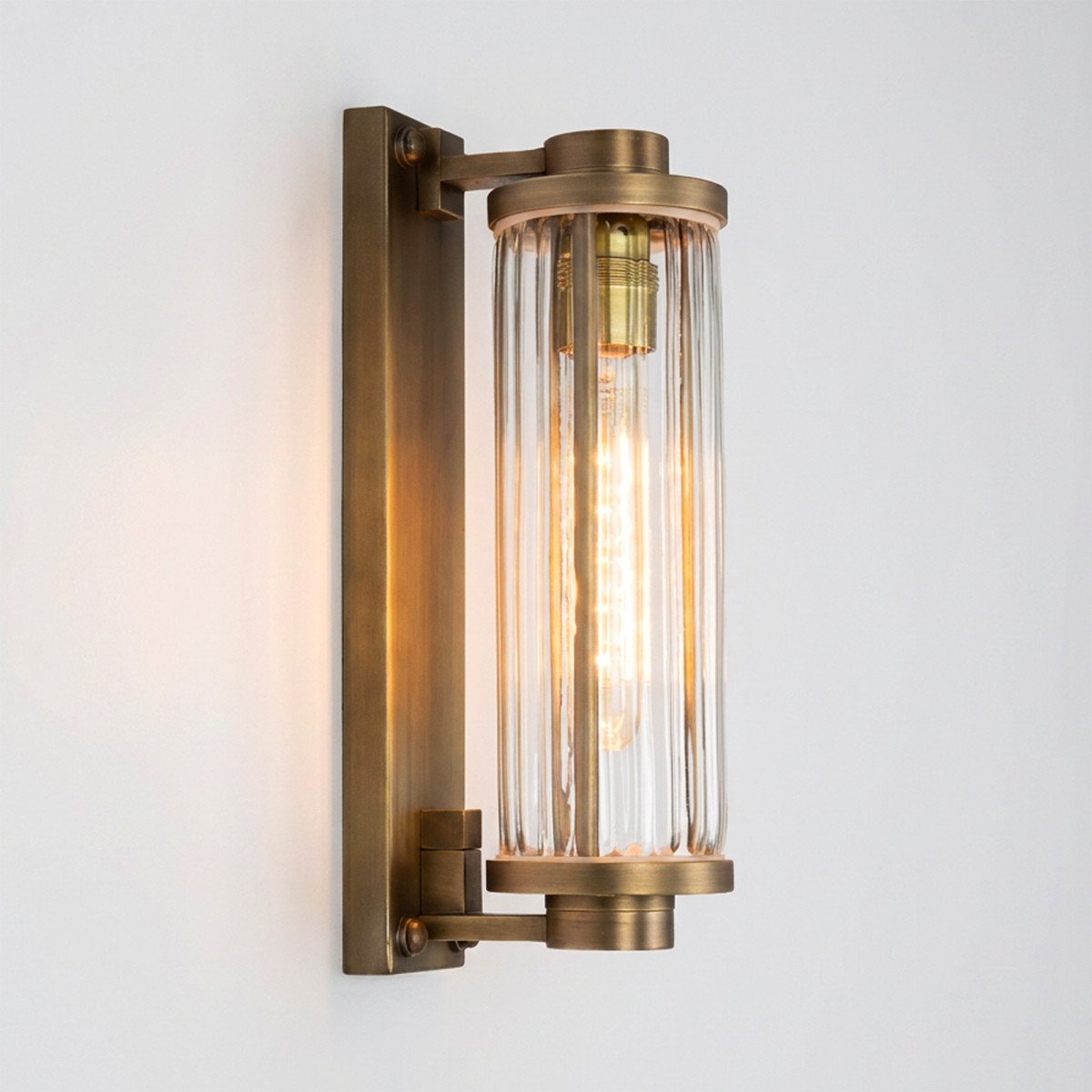 Außenlampe Porter antik messing industriell
