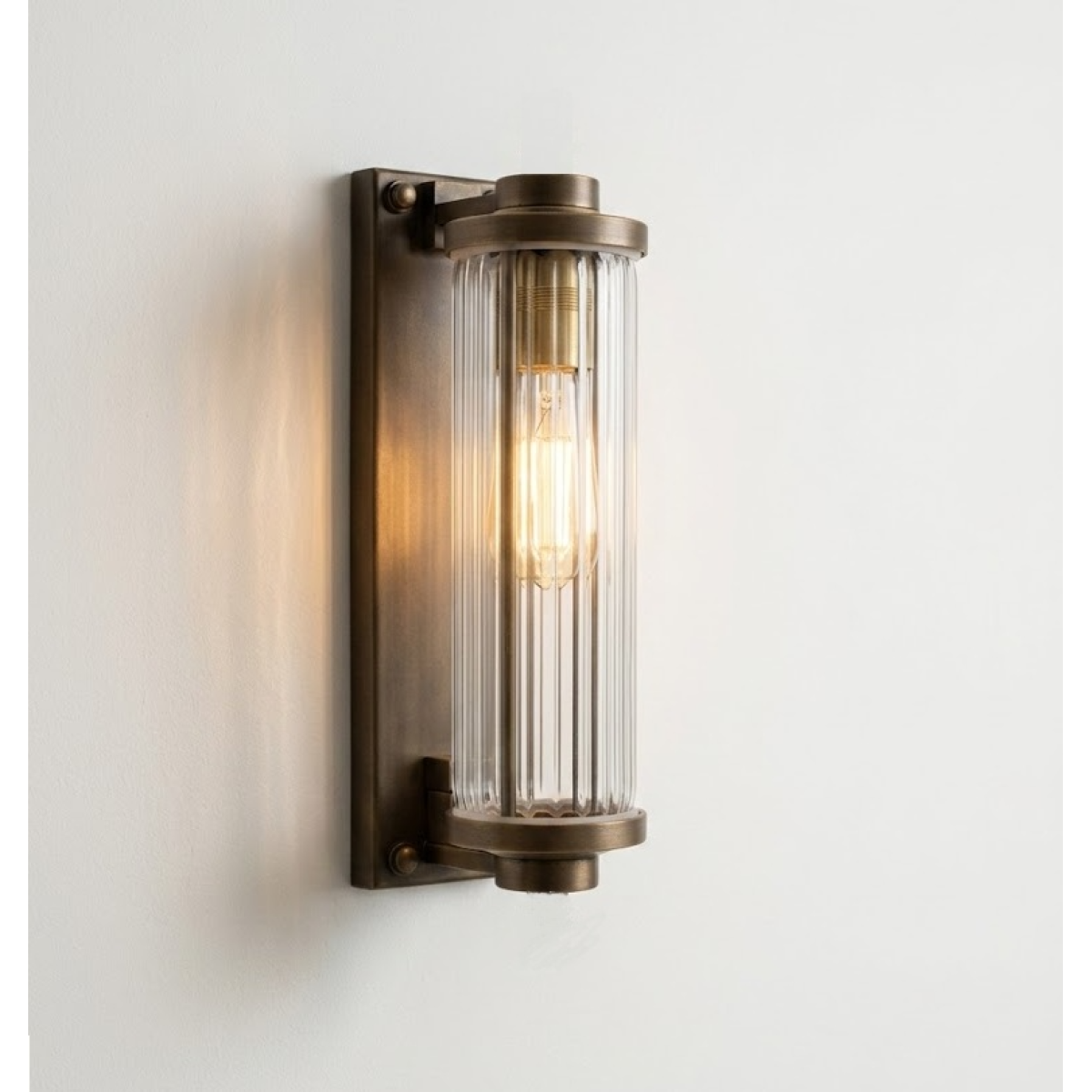 Außenlampe Porter antik messing industriell
