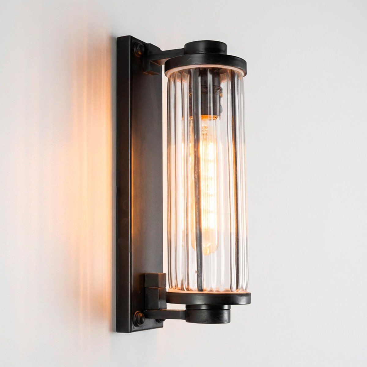 Außenlampe Porter antik schwarz messing industriell