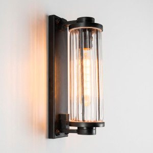 Außenlampe Porter antik schwarz messing industriell