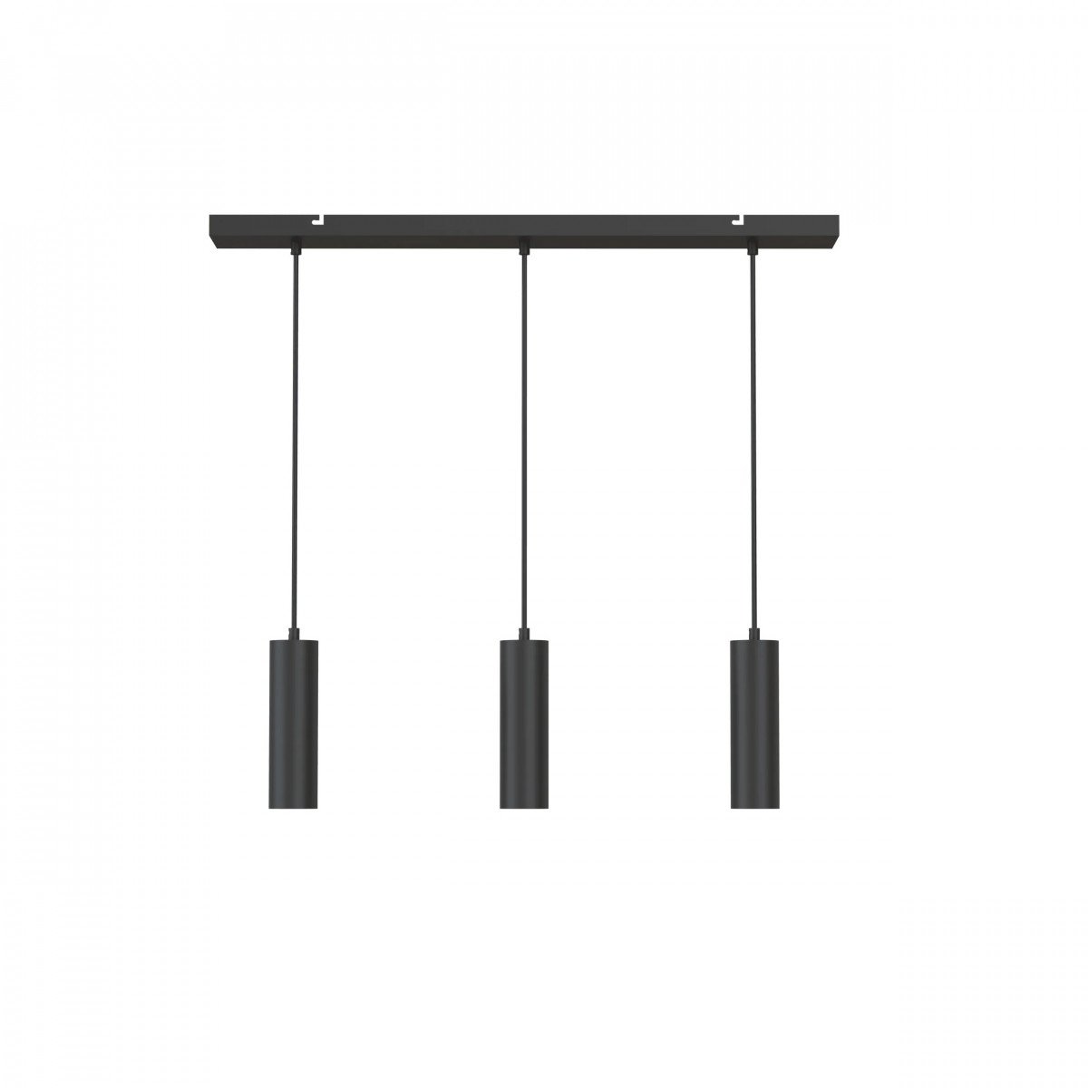 Calex Pendel 3-Licht GU10 Schwarz Hängelampe