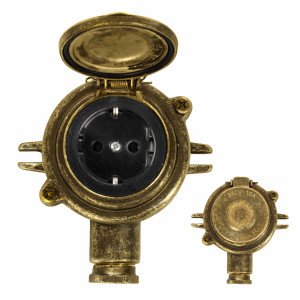 Vintage Steckdose für Außen