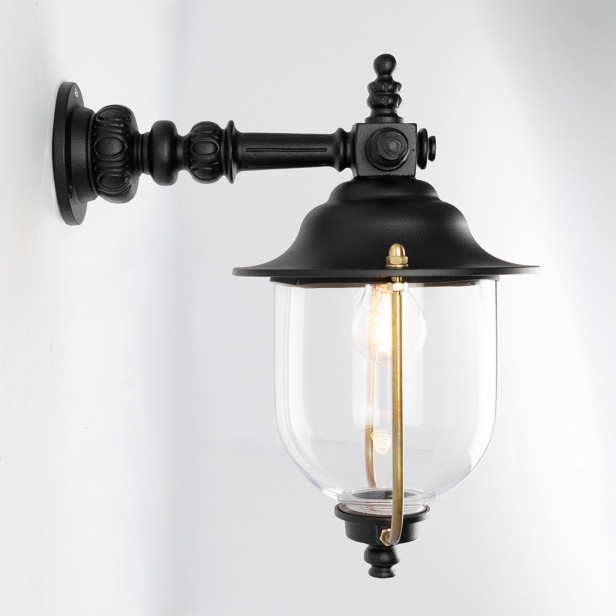 Außenlampe Lindau Wandleuchte Schwarz Aluminium Modern