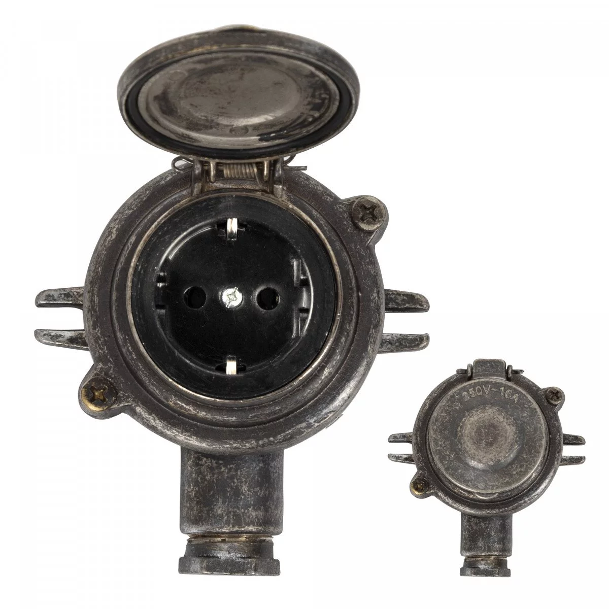 30er Jahre Steckdose I Zinn