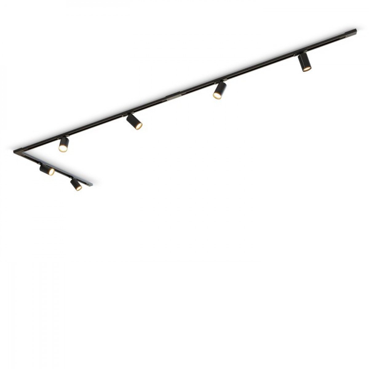 Calex Tracklight Schwarz 6 GU10-Spots