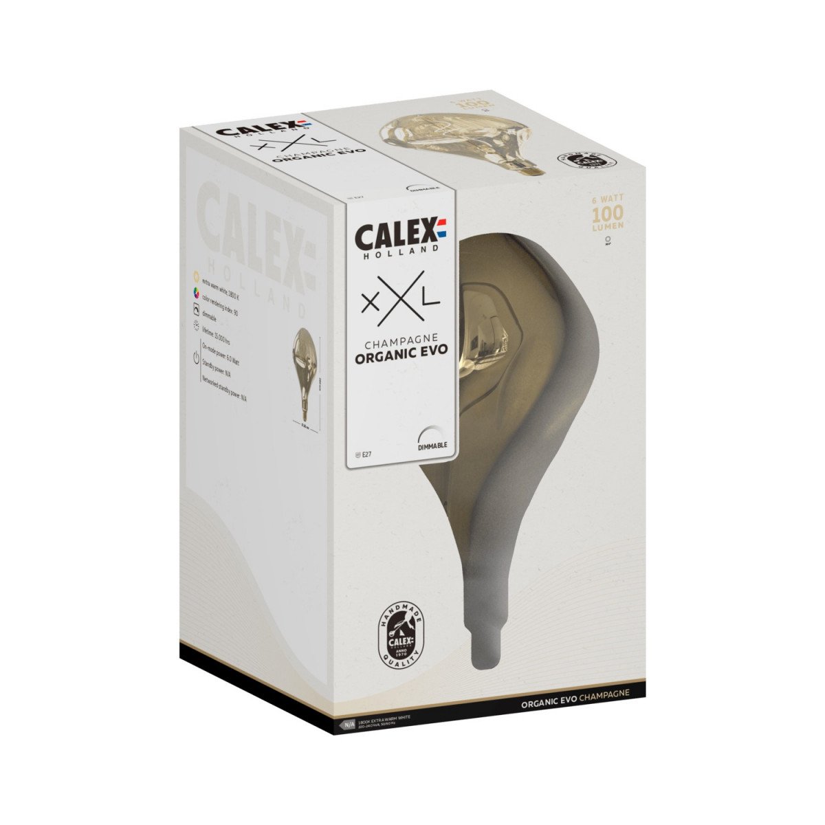 XXL Design LED Glühbirne Organic- Stilvolle und dimmbare Lampe