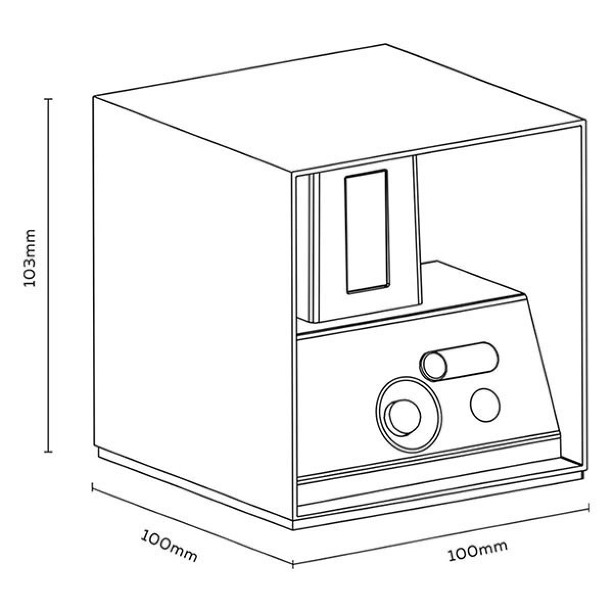 Wiederaufladbare Up und Down Wandleuchte Schwarz mit Bewegungsmelder