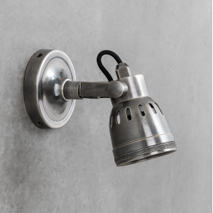 Wand- oder Deckenleuchte Indigo Silber