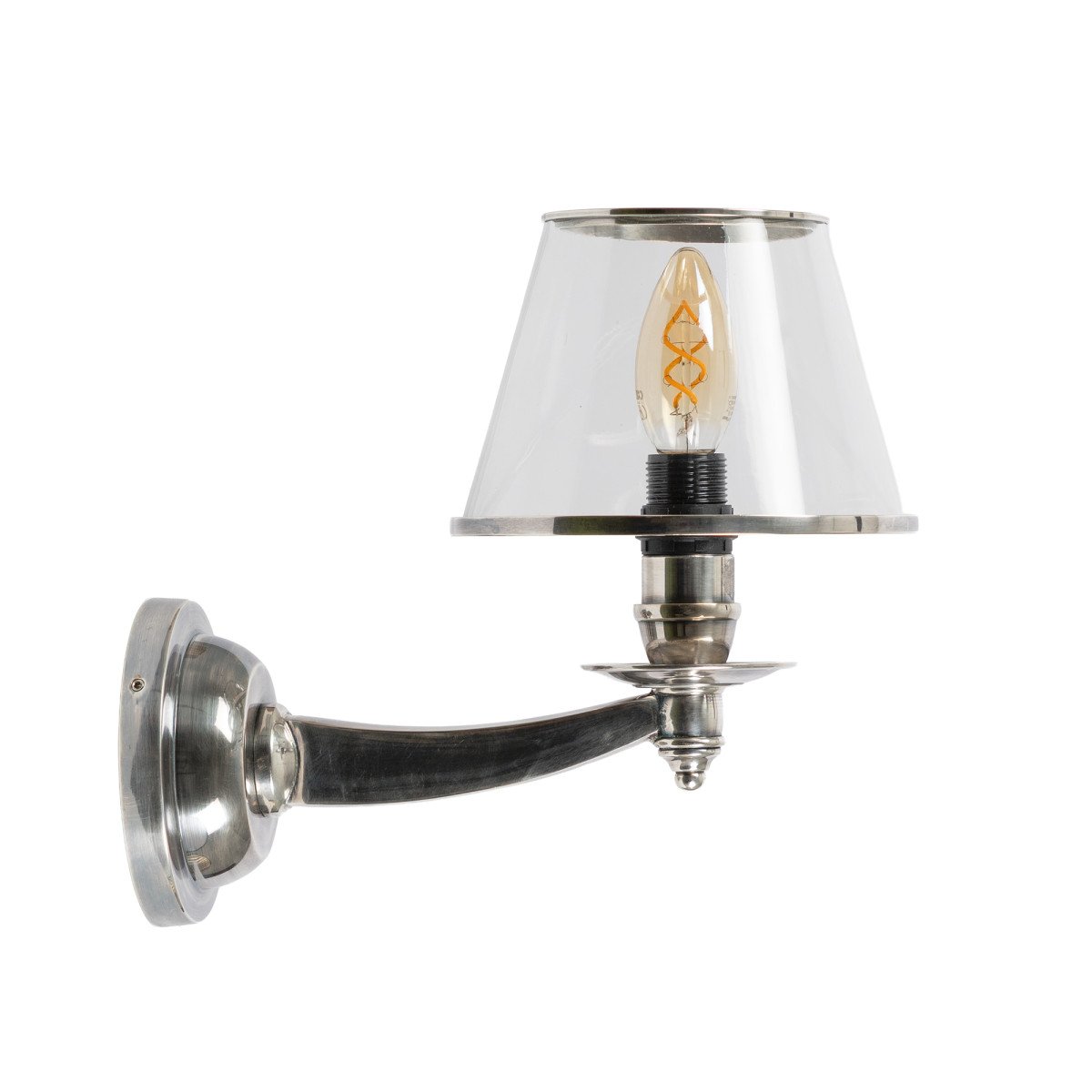 Wandleuchte Dufay antik silber